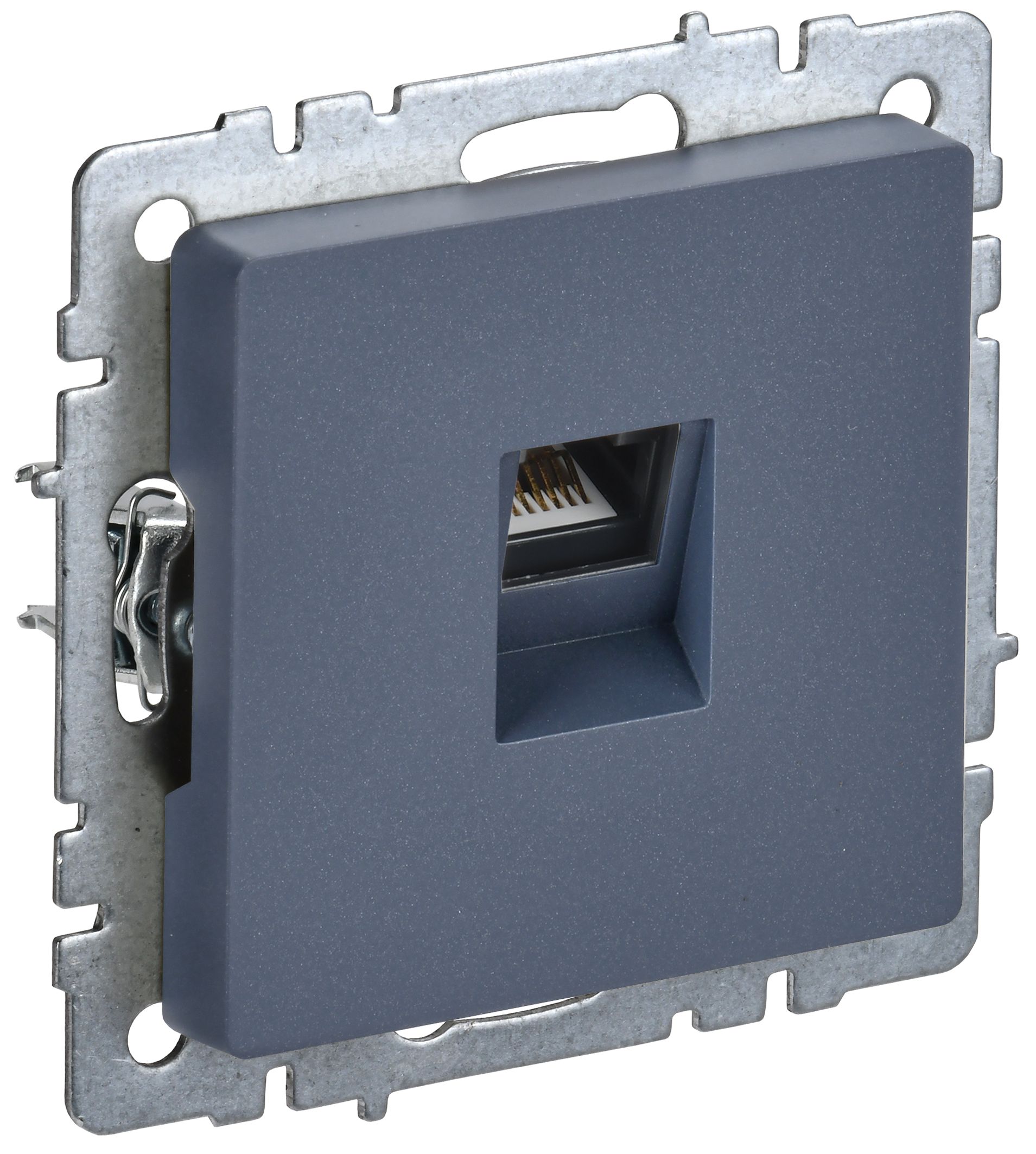 IEK BRITE BASE Маренго Розетка комп. RJ45 кат.6 РК11-БрМ