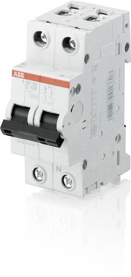 ABB Выключатель автоматический 1P+N S201 C80NA