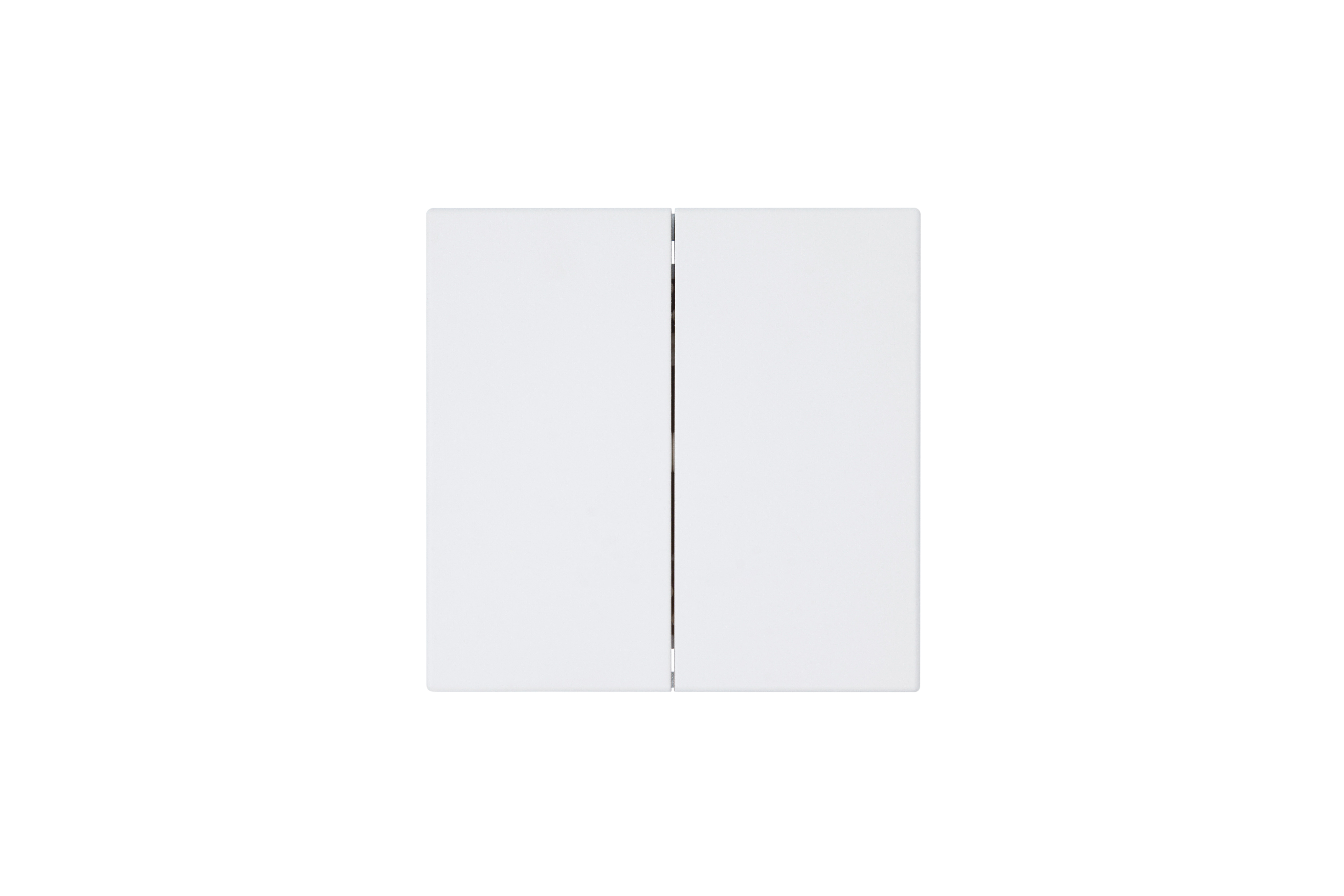 Jasmart FD Матовый белый (soft touch) Выключатель 2-кл 10A 250V~