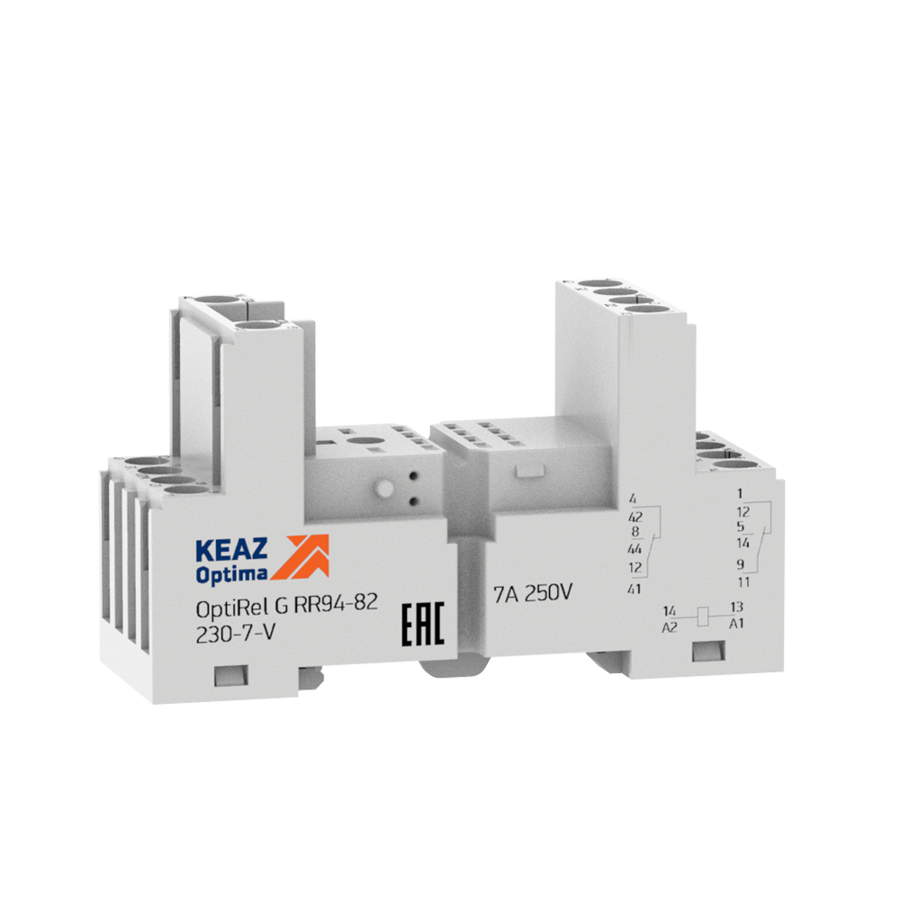 КЭАЗ Розетка для реле OptiRel G RR94-82-230-7-V