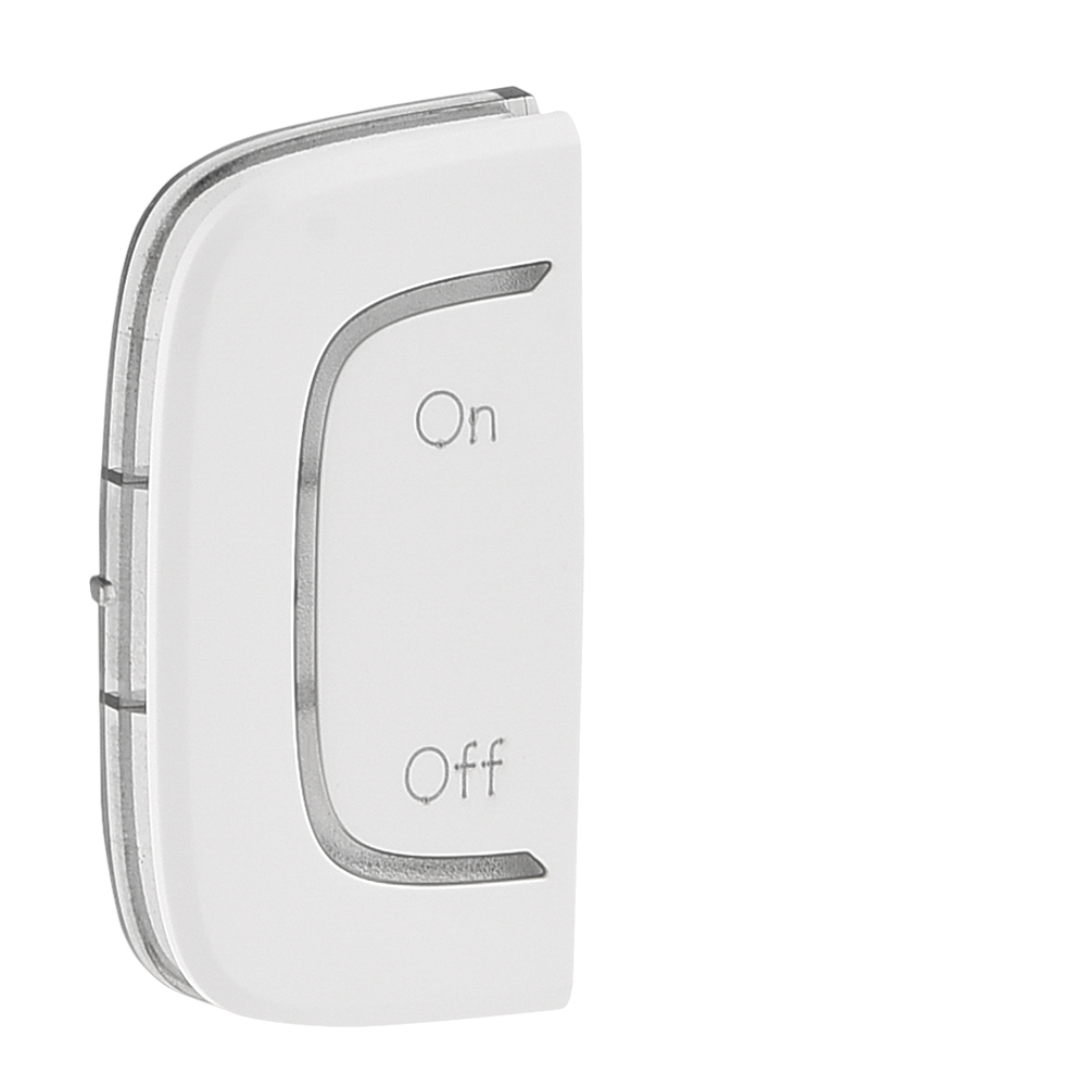 Legrand Valena ALLURE Бел MyHome Накладка мех. BUS/SCS.С символом "On-Off", 1 мод установка слева