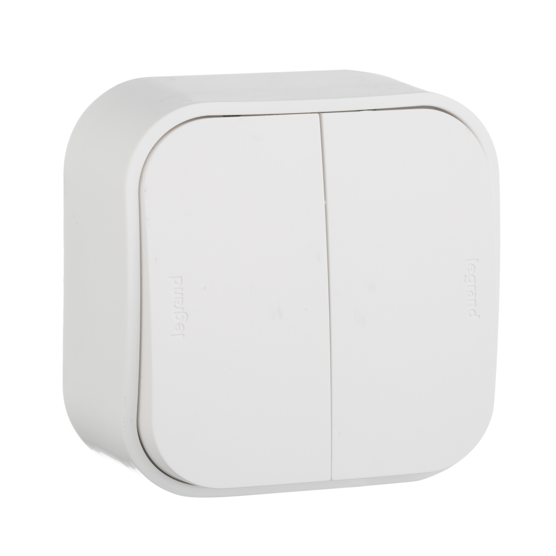 Legrand Quteo Белый Выключатель 2-клавишный 10А