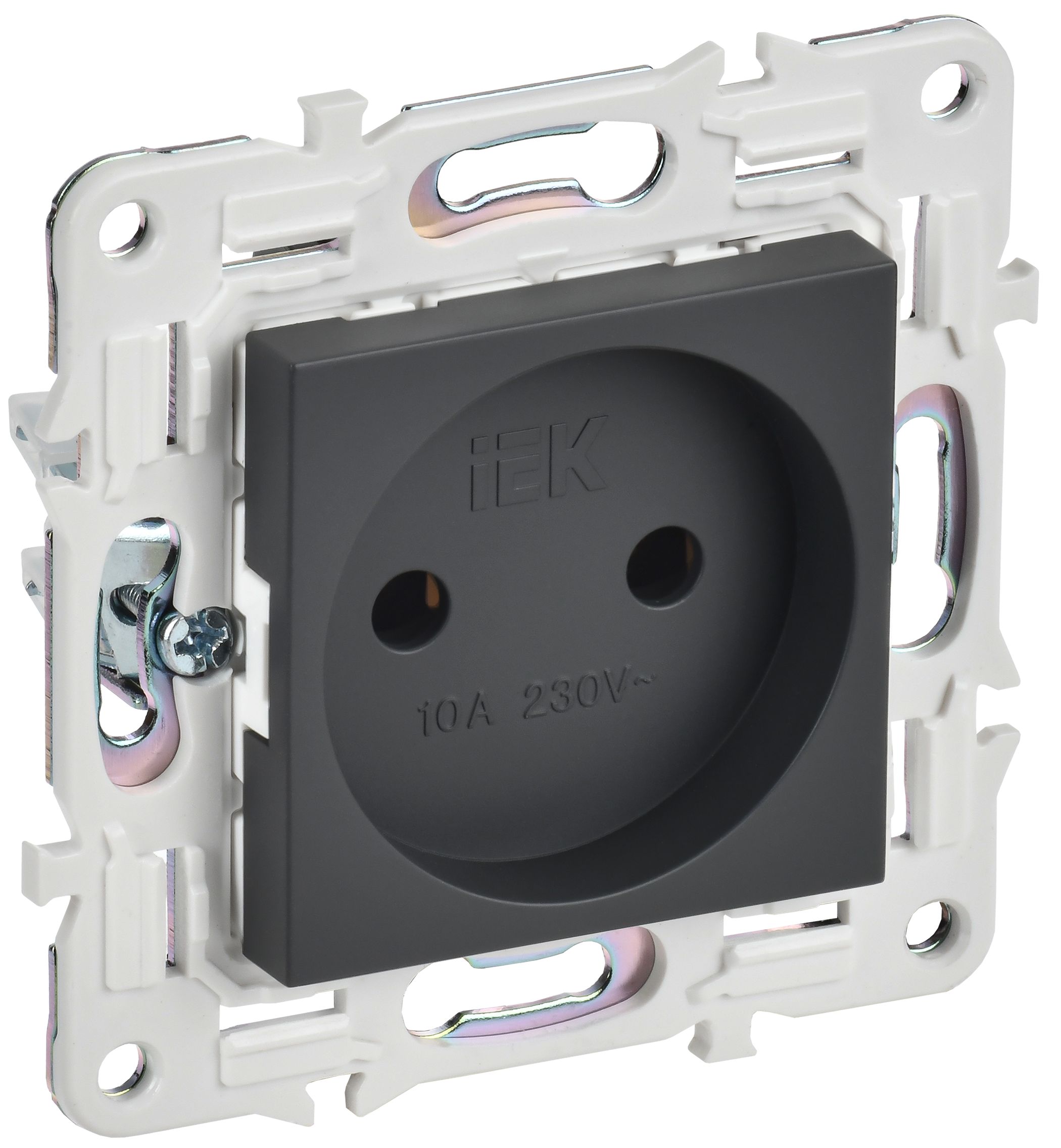 IEK SKANDY Титан Розетка б/з 10А SK-R02T