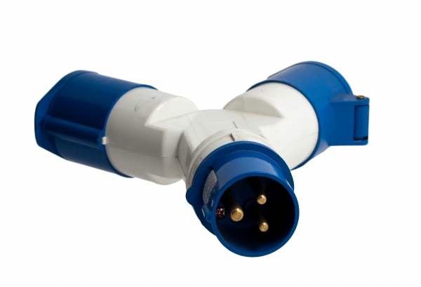 EKF PROxima Розетка двухлучевая 1012 2Р+РЕ 16А 220В IP44