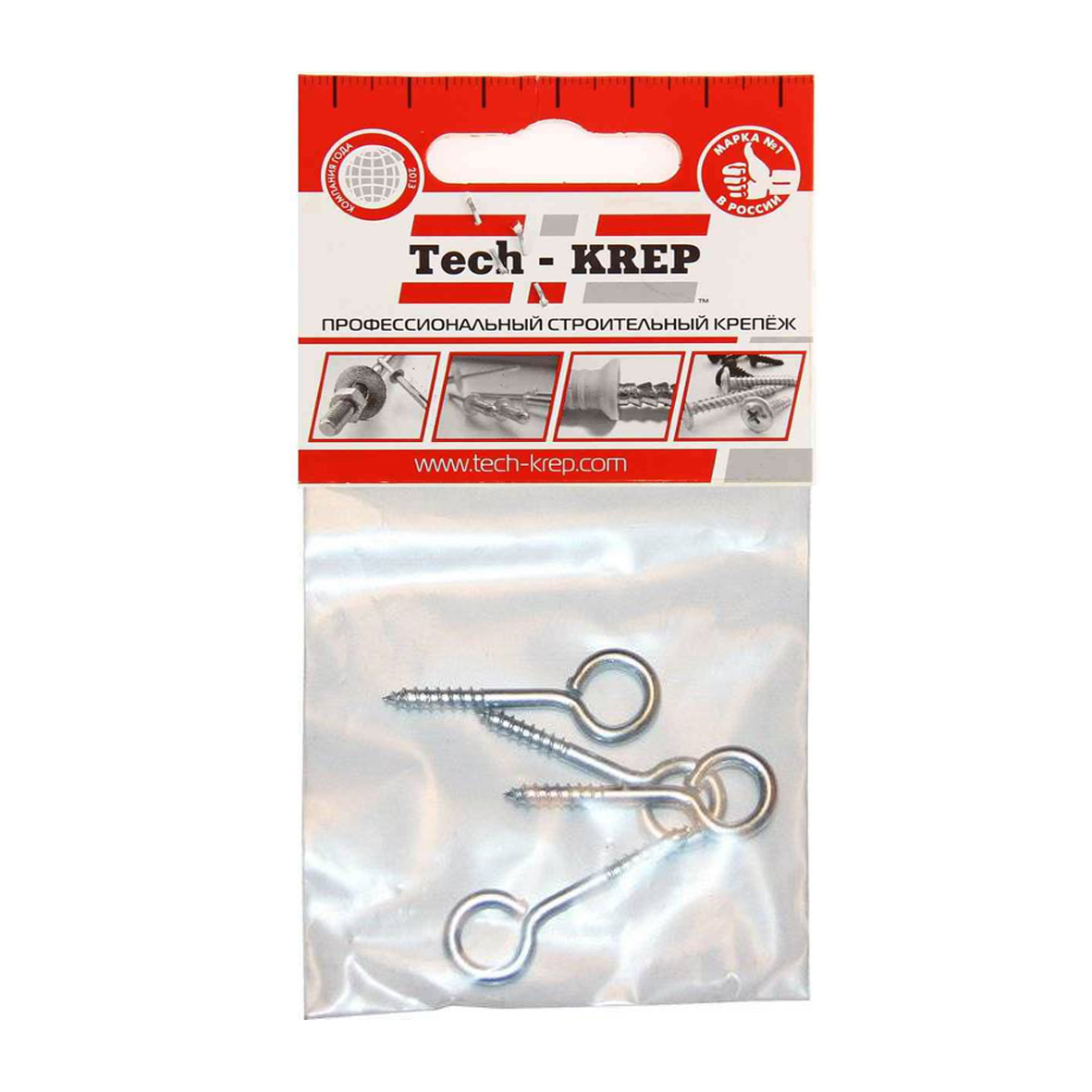 Tech-Krep Шуруп-кольцо 3,5х30 (4 шт) - пакет