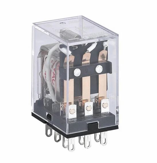 CHINT Промежуточное реле JZX-22F(D) 4 конт. с инд. LED 3А 220В AC (R)