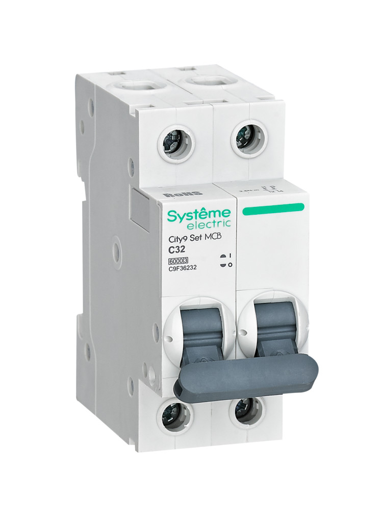 Systeme Electric City9 Set Автоматический выключатель (АВ) С 32А 2P 6kA 230В