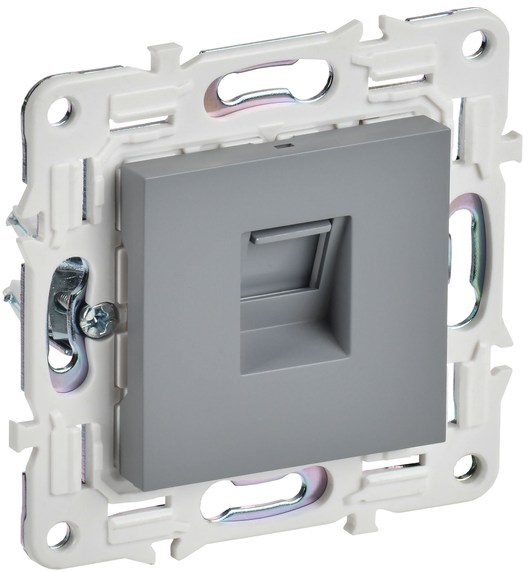 IEK SKANDY Серый Розетка компьютерная RJ45 кат.6 SK-K02Gr