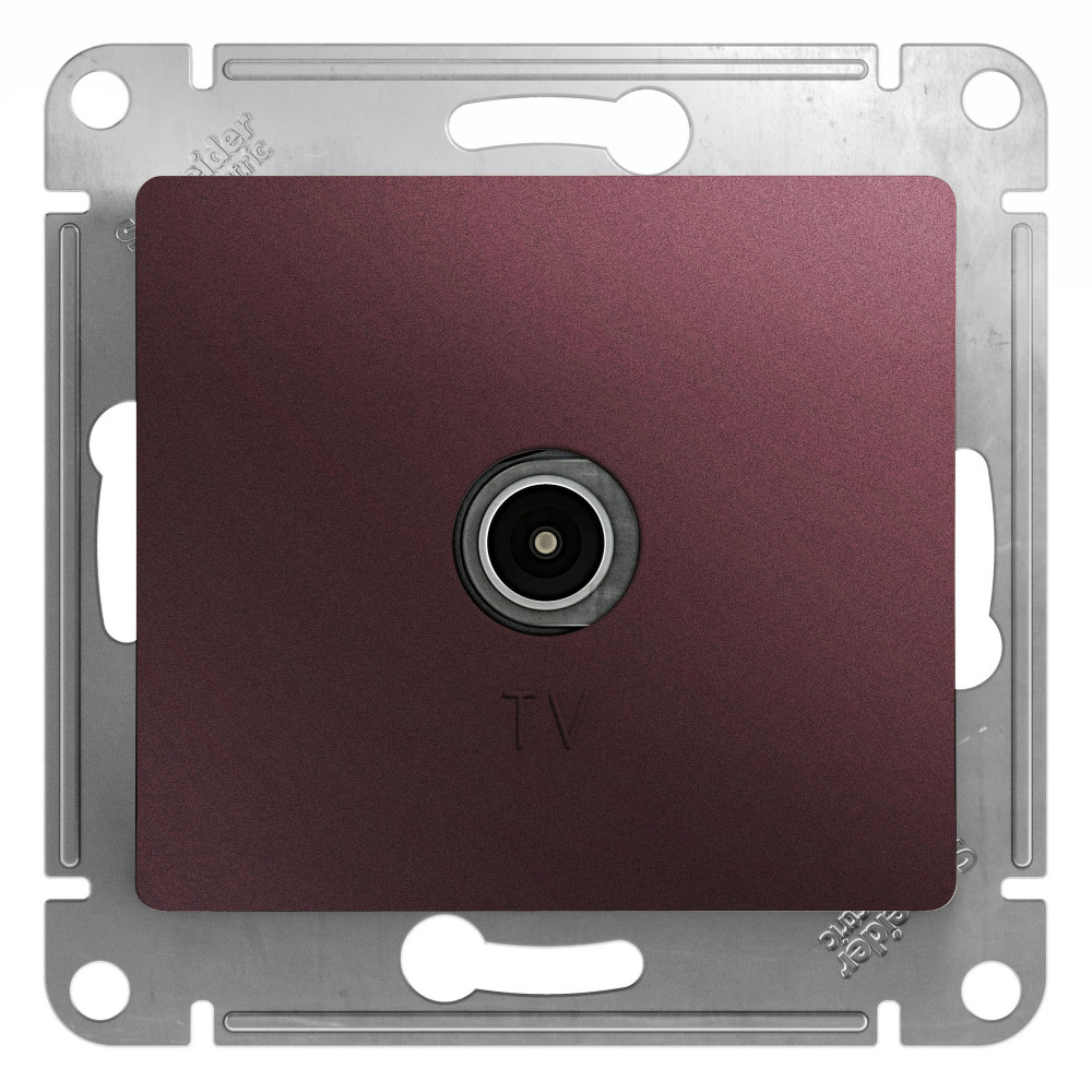 SE Glossa Баклажановый Розетка TV оконечная 1DB