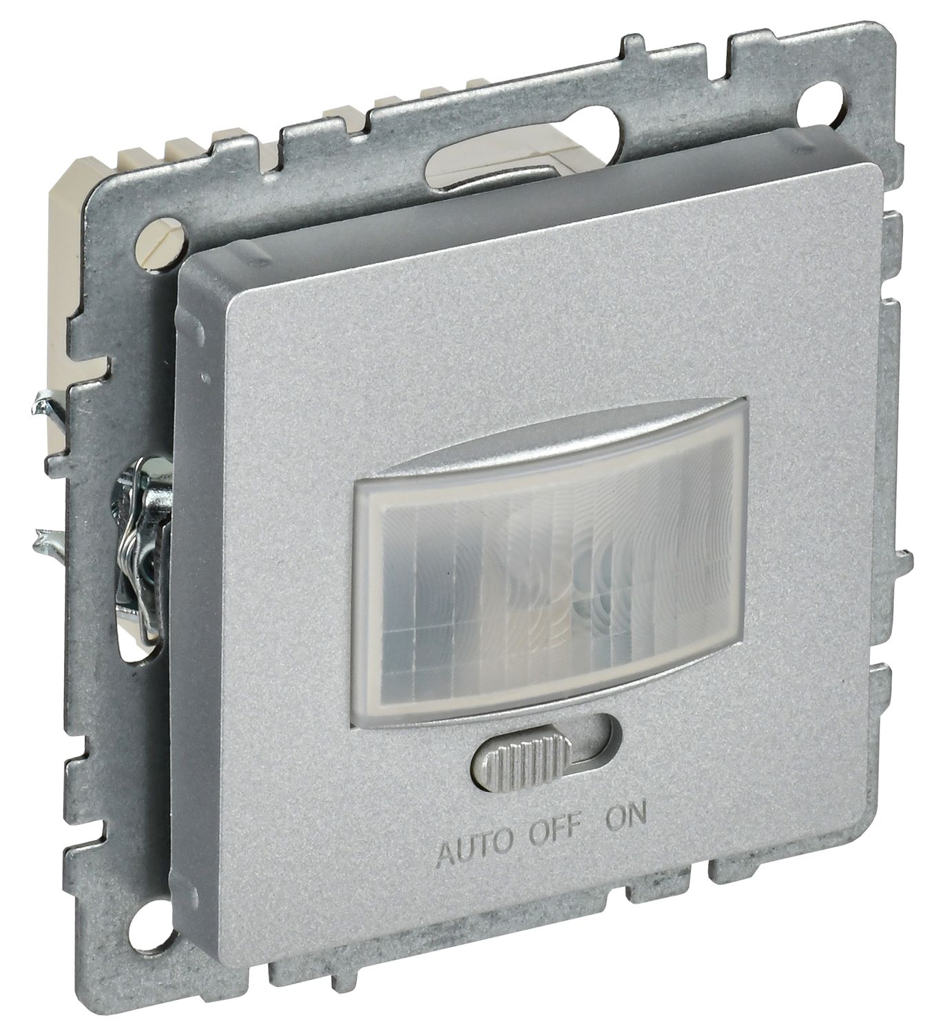 IEK BRITE BASE Алюминий Датчик движения ДС10-1-БрА