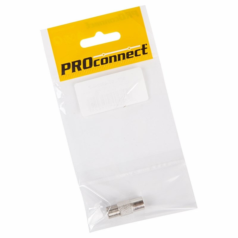 PROconnect Переходник антенный, (гнездо F - гнездо TV), (1шт.) (пакет)  PROconnect