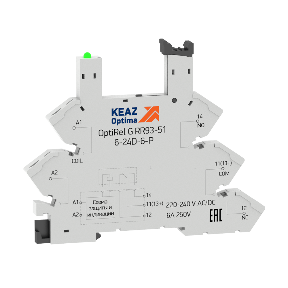 КЭАЗ Розетка для реле OptiRel G RR93-51-6-24D-6-P