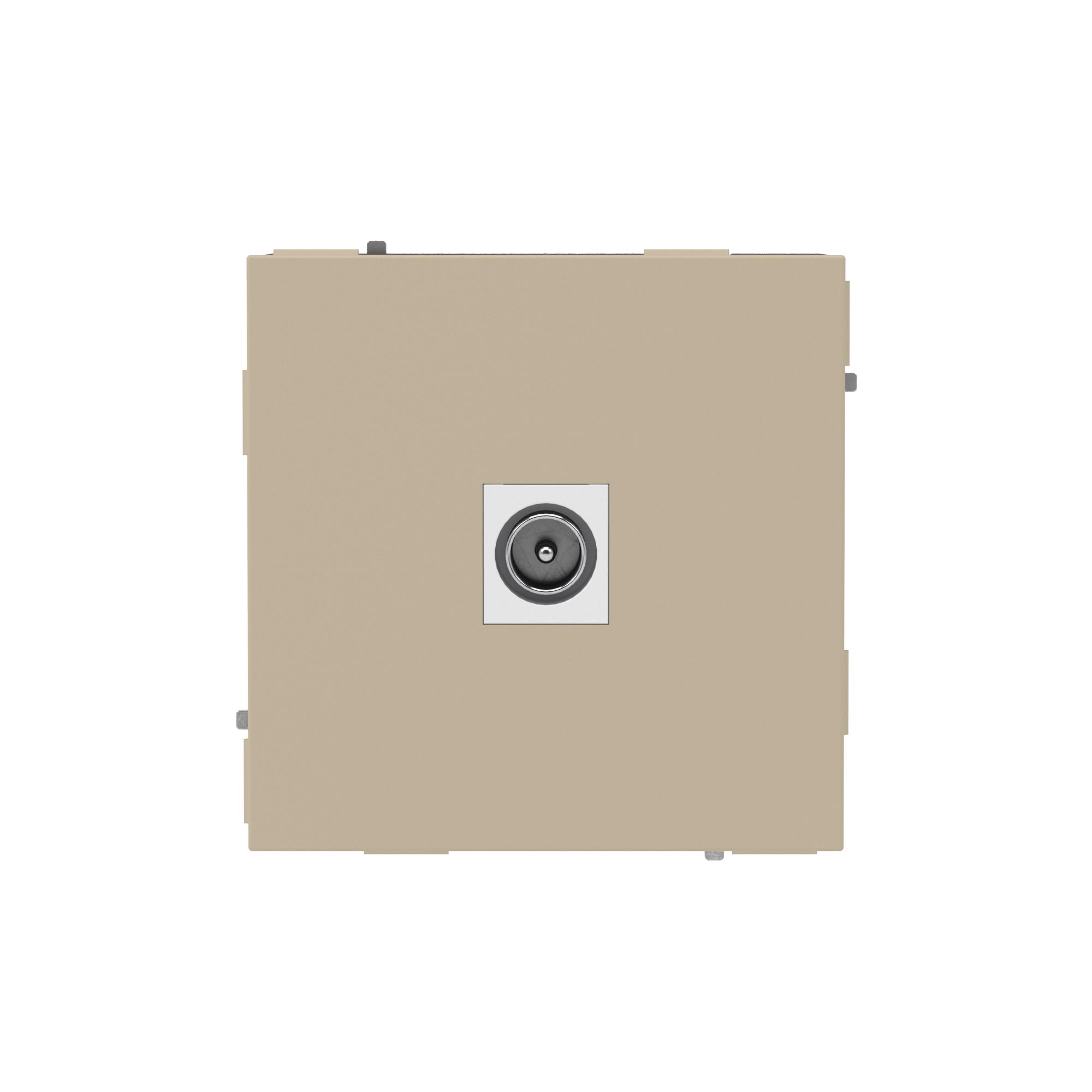 DKC KANT Розетка TV одиночная, ванильный марципан