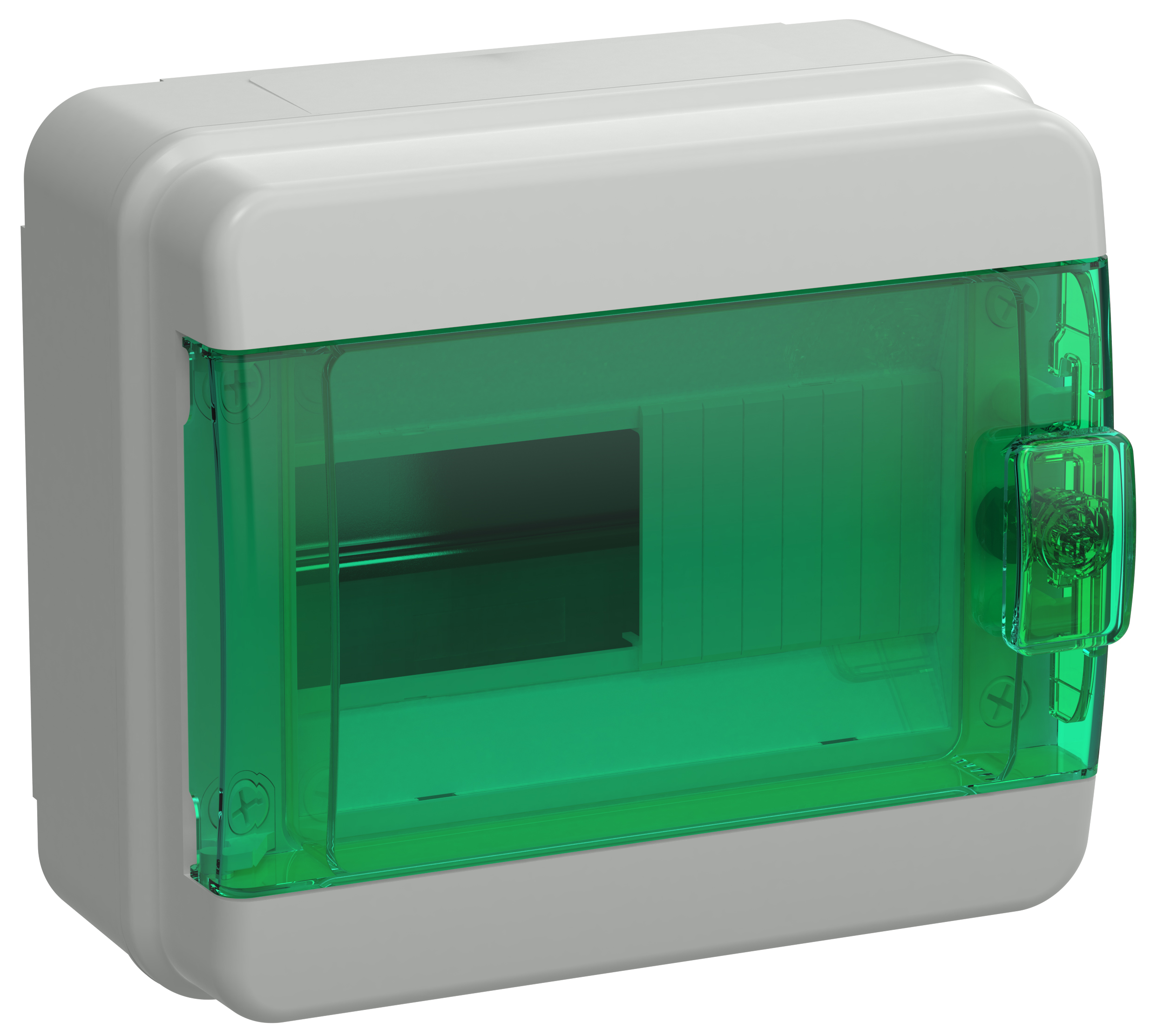IEK TEKFOR Корпус пласт. КМПн-8 IP65 зелен. прозр. дверь