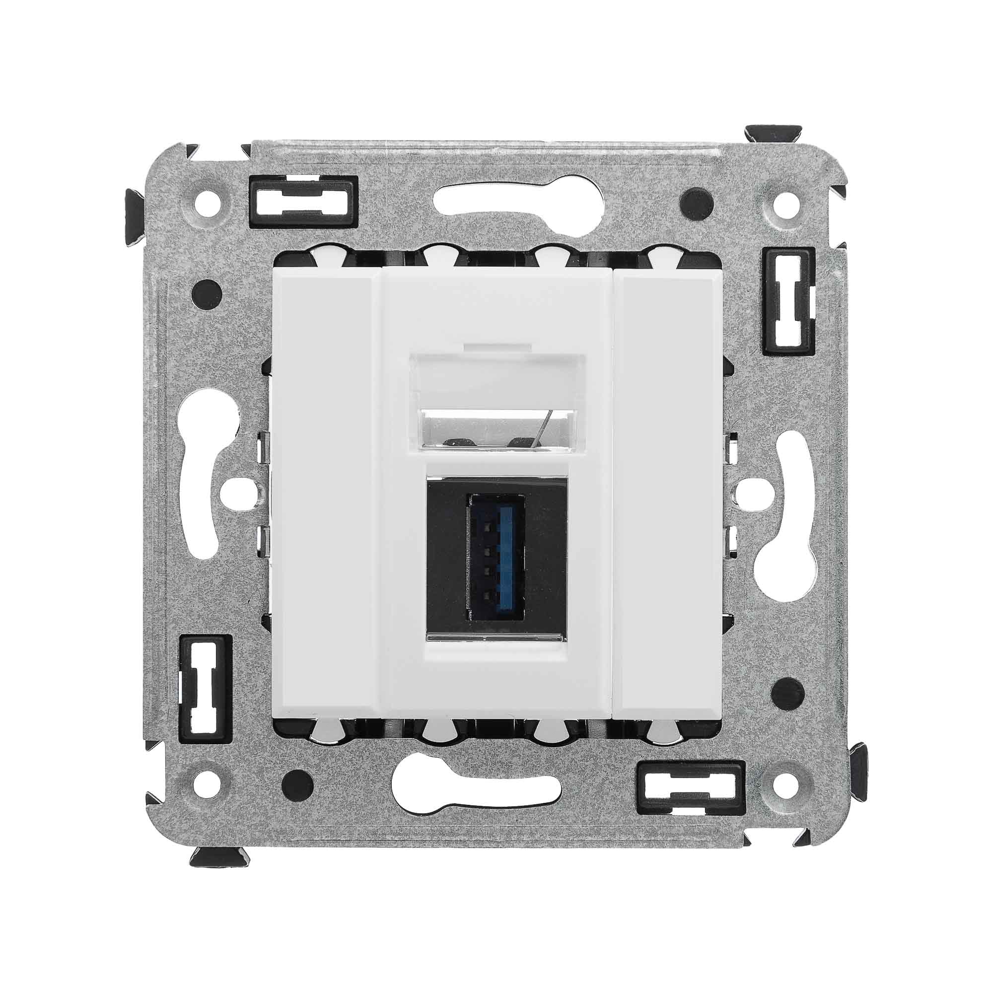 DKC Avanti Белое облако Розетка одинарная тип А-А USB 3.0