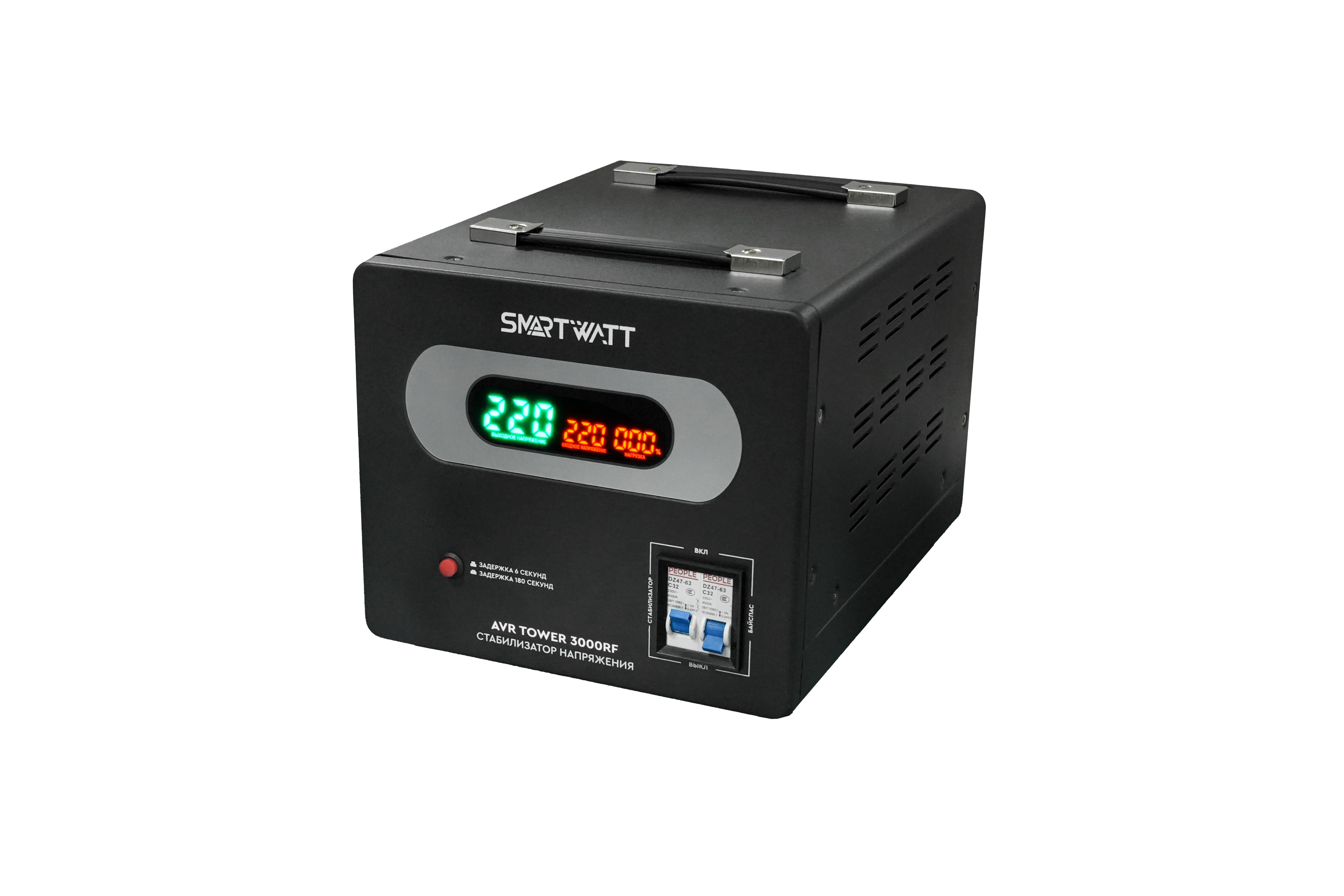SMARTWATT Напольный стабилизатор напряжения AVR TOWER 3000RF