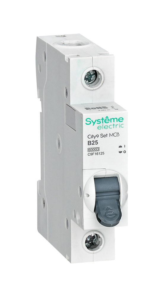 Systeme Electric City9 Set Автоматический выключатель (АВ) B 25А 1P 6kA 230В