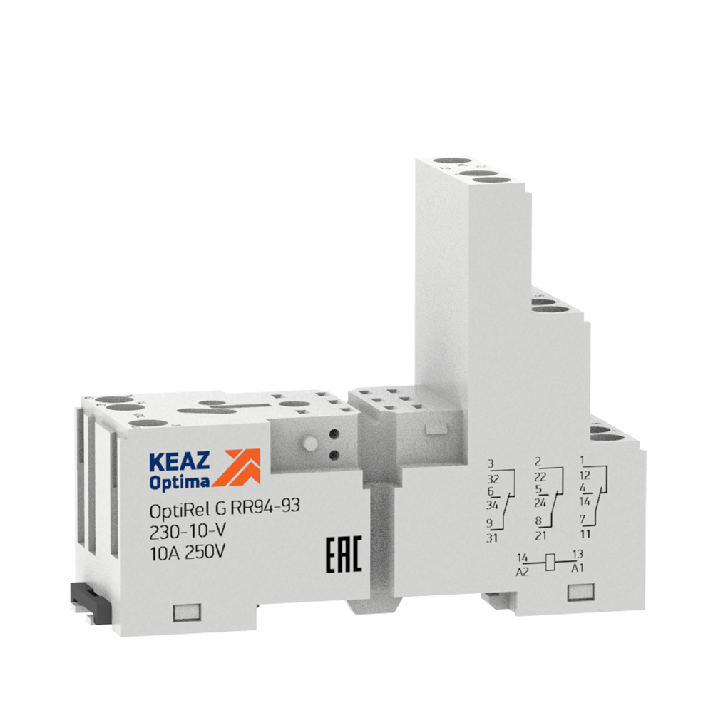 КЭАЗ Розетка для реле OptiRel G RR94-94-230-7-V