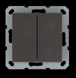 Jasmart G Мокко Выключатель 2-кл жалюзи 10A 250V~