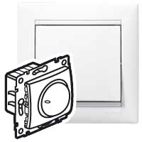 Legrand DIY Valena Бел Светорегулятор поворотный 40-400W для ламп накаливания (вкл поворотом)