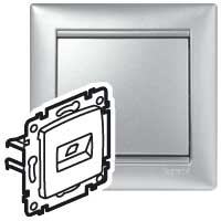 Legrand Valena Алюминий Розетка 1хRJ45 UTP