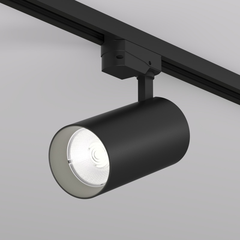 Denkirs DK6456-BK Трековый светильник SOLID KOPER, 155мм, d80, 220V, LED 4000K, 30W, IP20, черный, алюминий