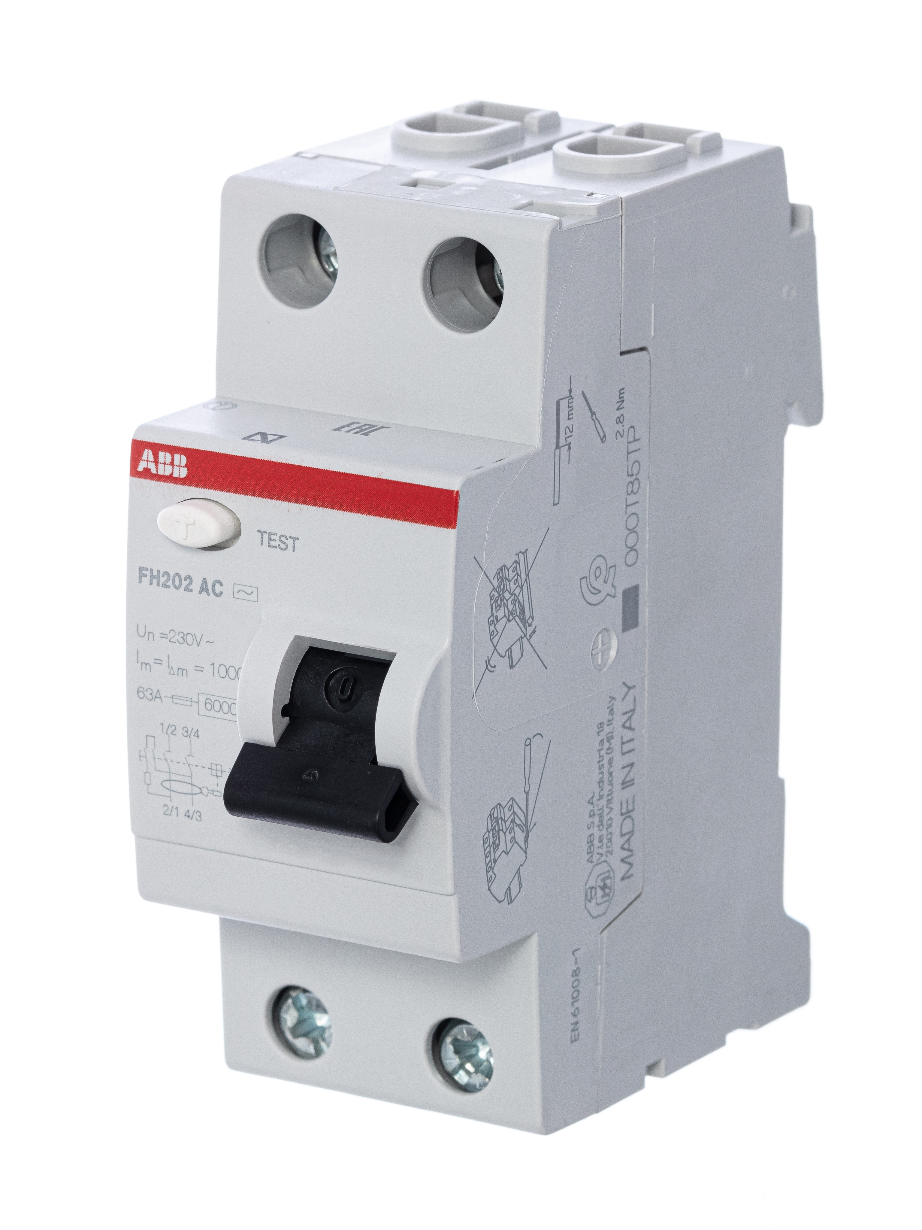 ABB FH202AC УЗО 2Р 63А 300mA (AC)