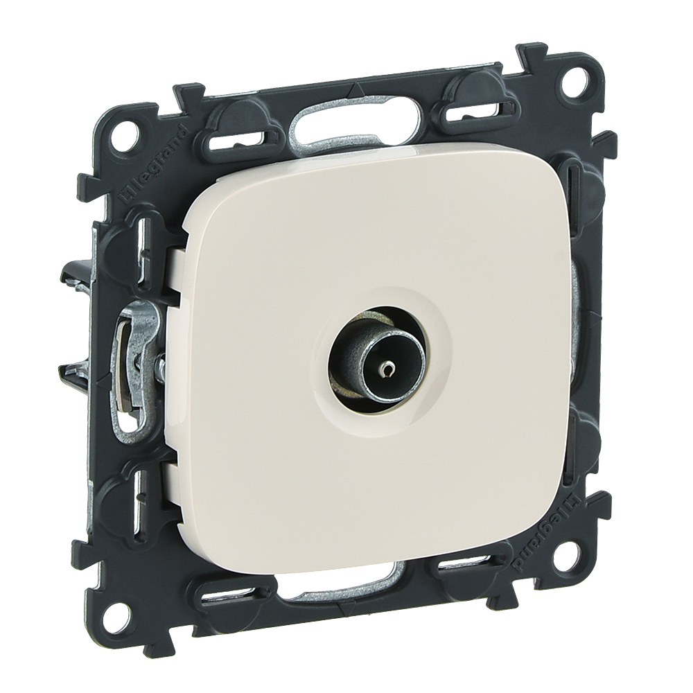 Legrand Valena ALLURE DIY Сл.кость Розетка TV оконечная, 10 дБ, 0-862 МГц
