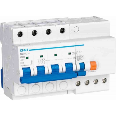 CHINT Диф. авт. выкл. NB1L-40 4P C25 300mA тип AC 6kA (R)