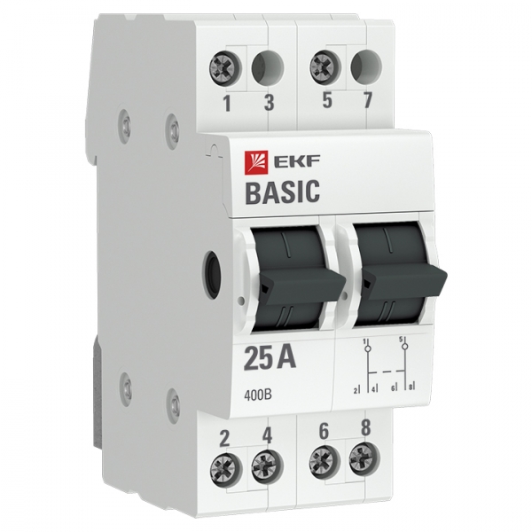 EKF Basic Трехпозиционный переключатель 2P 25А