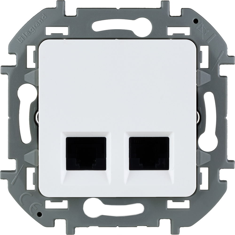 Legrand INSPIRIA Белый Двойная розетка RJ 45 - категория 6 - UTP
