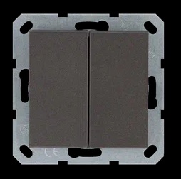 Jasmart G Мокко Выключатель 2-кл проходной 10A 250V~