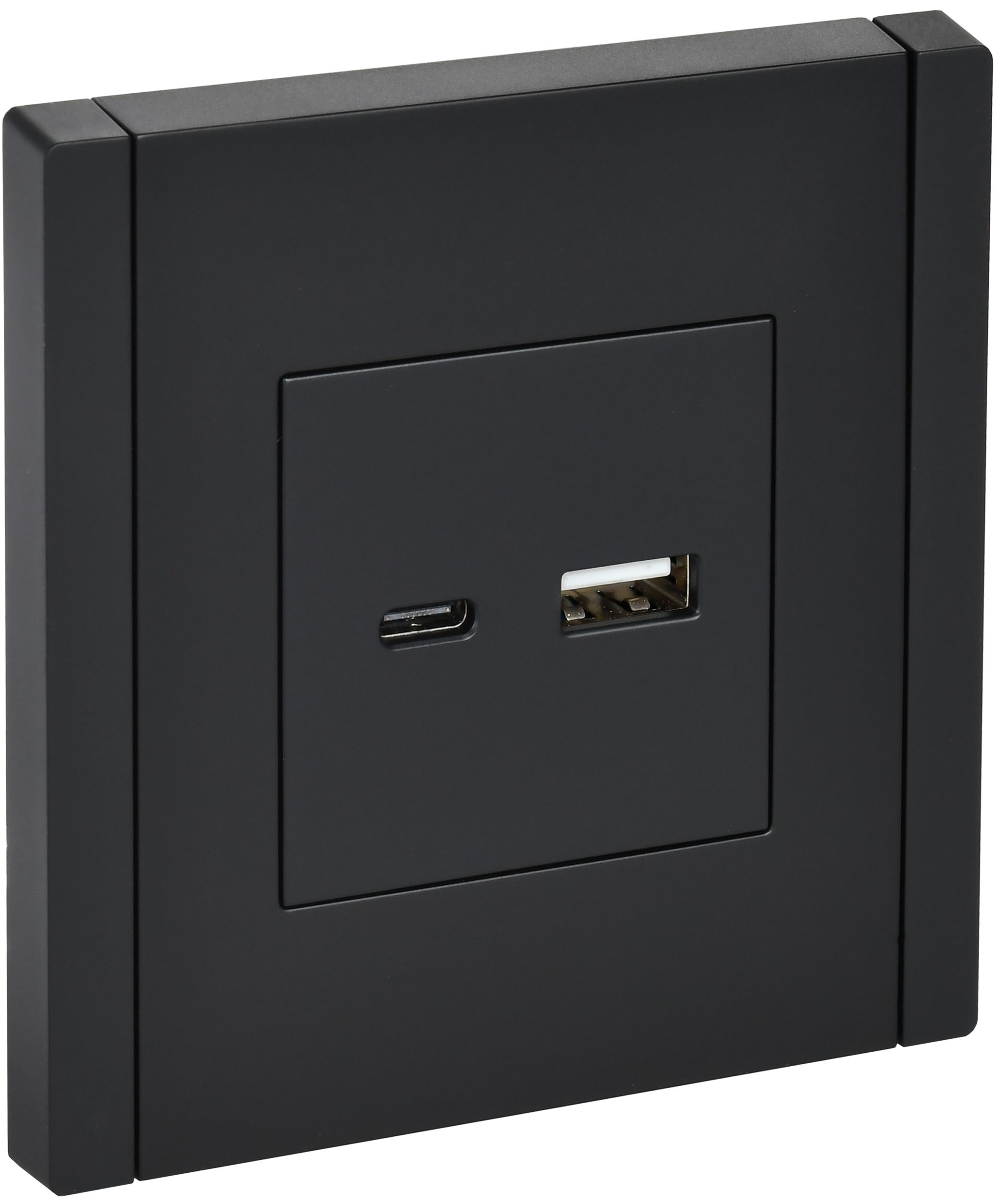 IEK FORTE&PIANO Черный Розетка USB A+C 18Вт FP151
