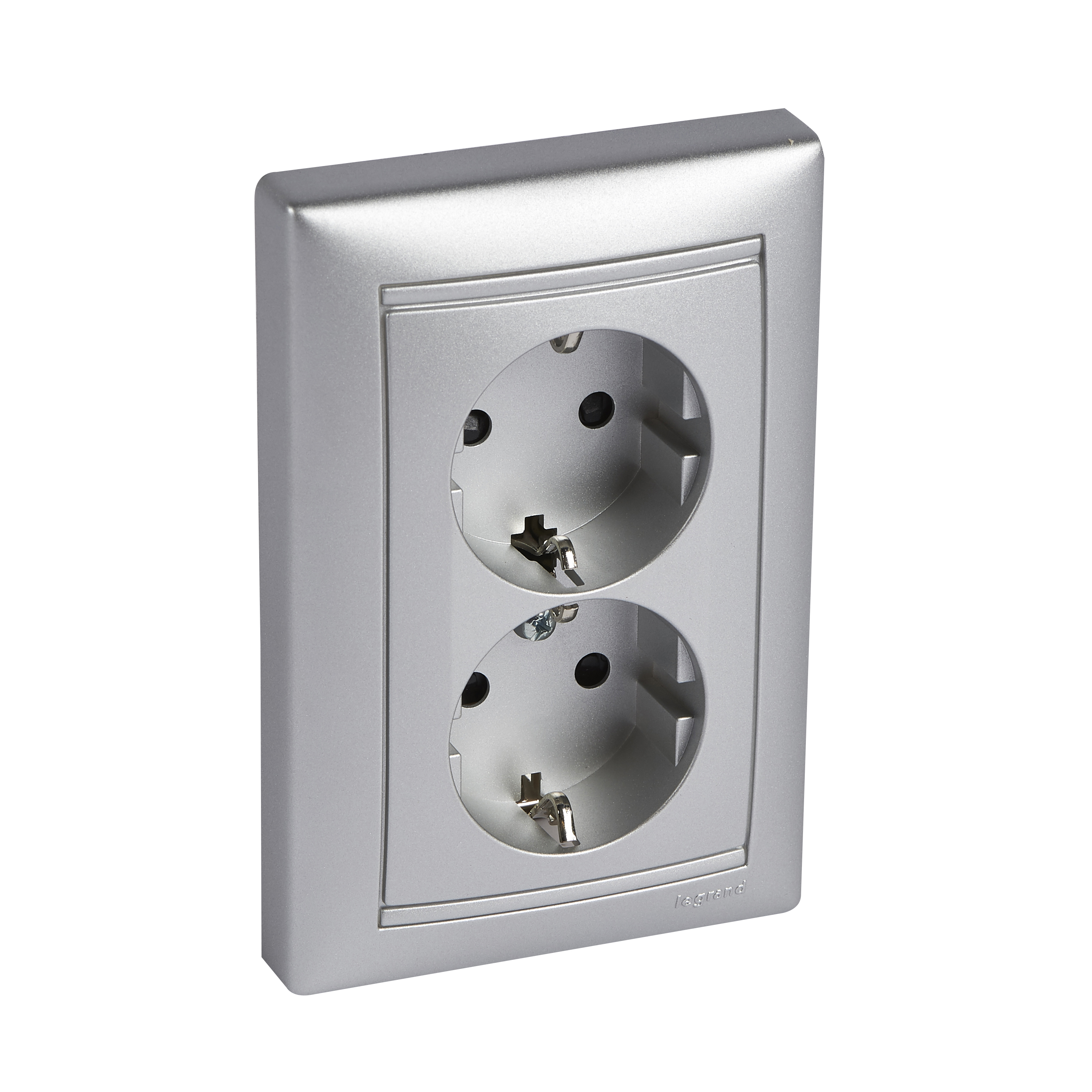 Legrand Valena Розетка 2X2К+З в сборе, со шторками, безвинт.