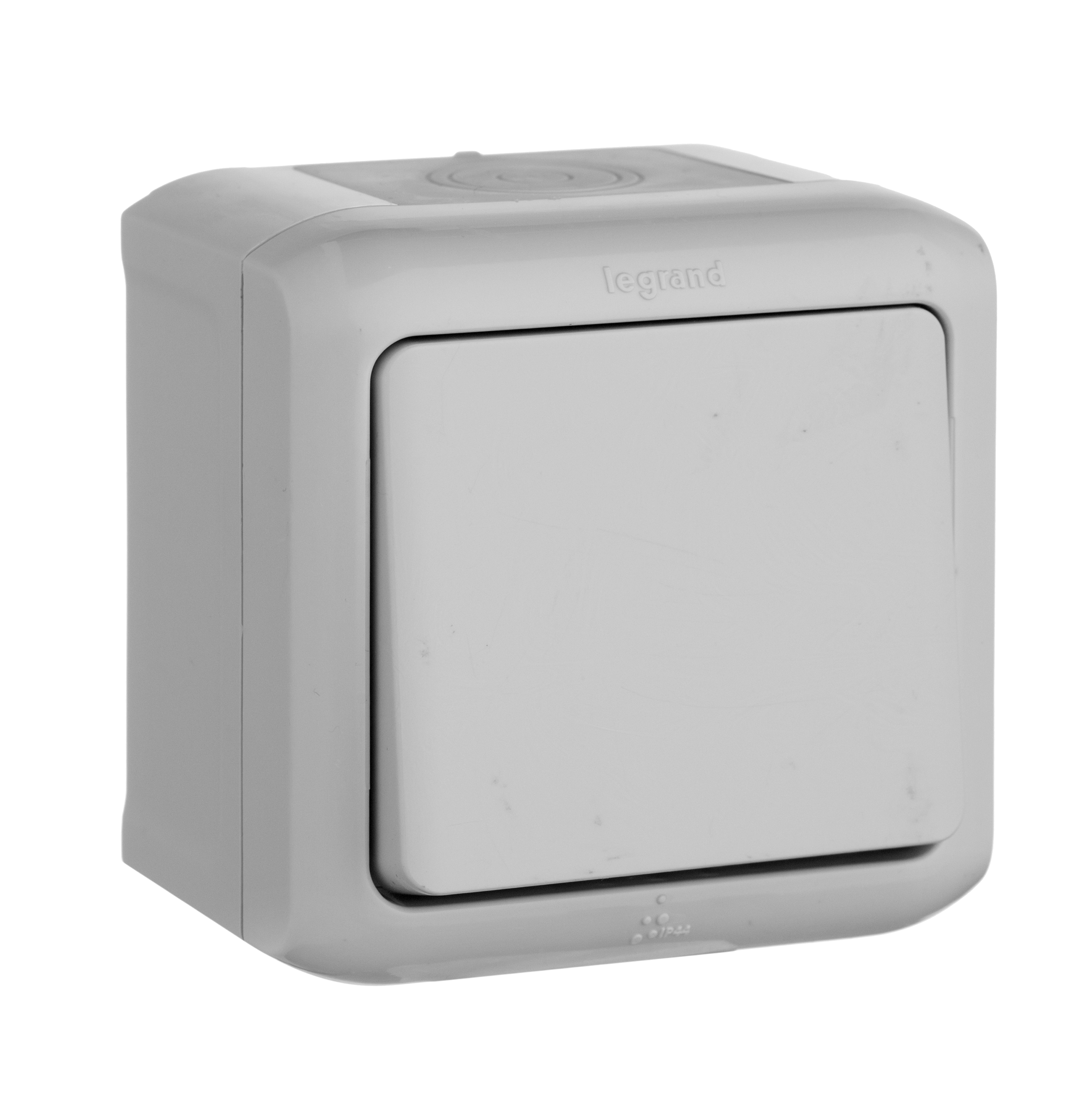Legrand Quteo Сер Кнопка 1-клавишная IP44 6А