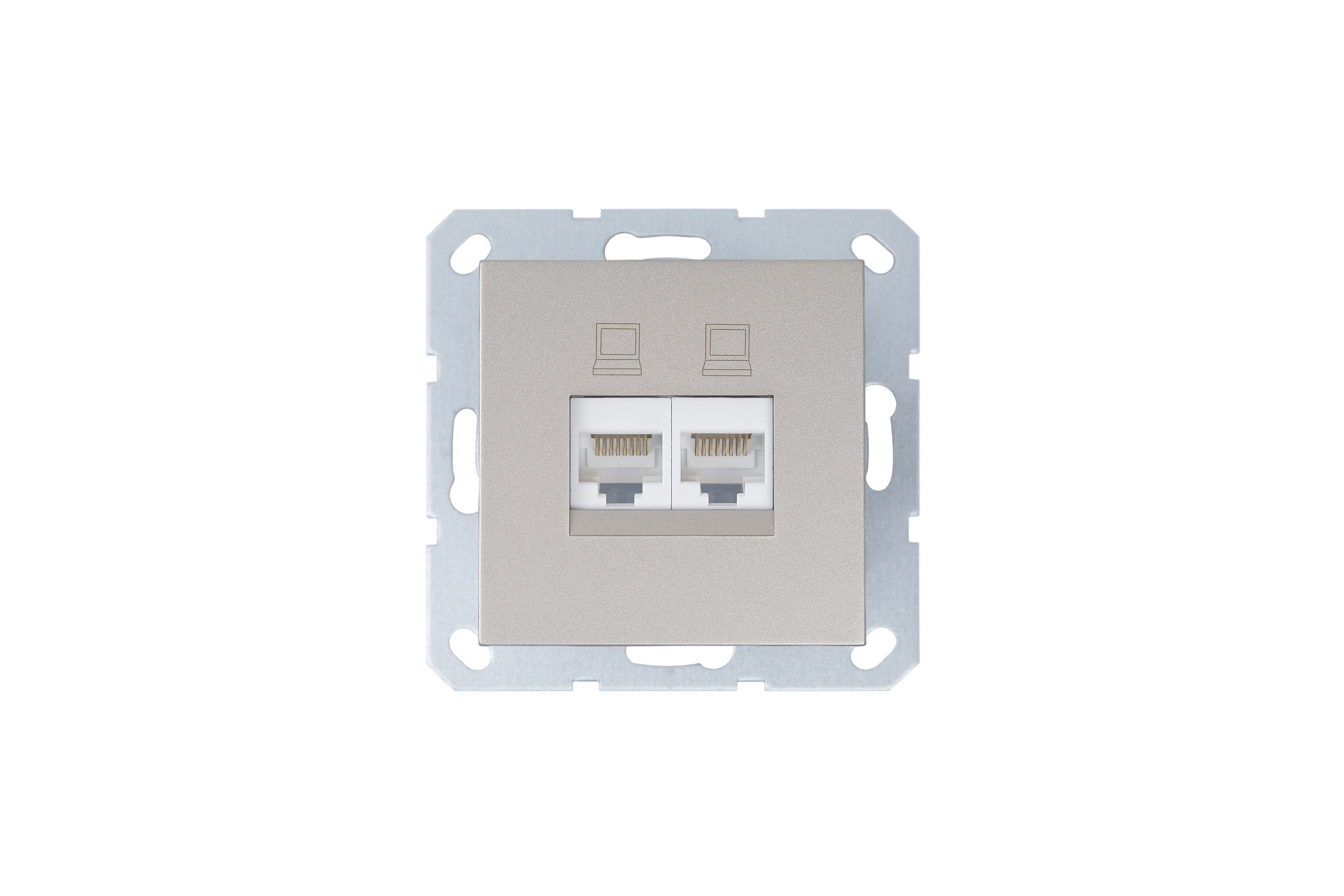 Jasmart G Шампань Розетка RJ45 2-ая, 6 категория