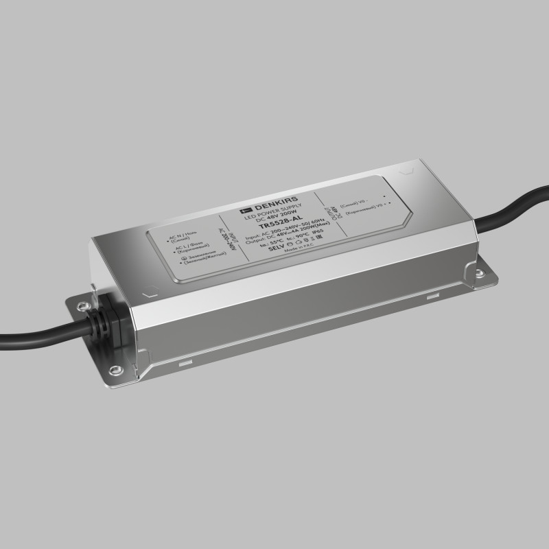 Denkirs TR5528-AL Блок питания IP65 (DC 48V, 4A, 200W)