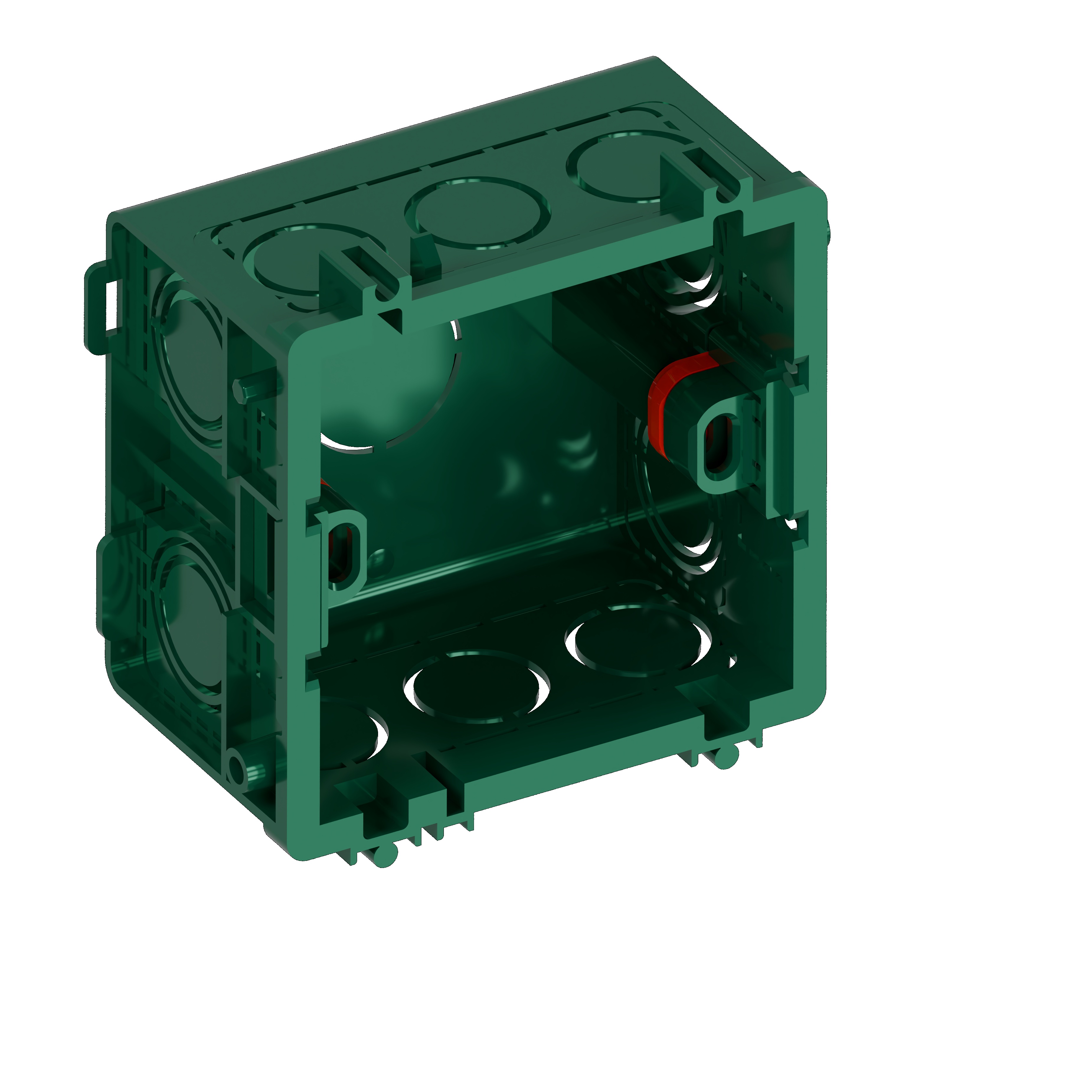 Systeme Electric Systeme Infinity Зеленый Коробка монтажная 87х87 для кладки или бетона