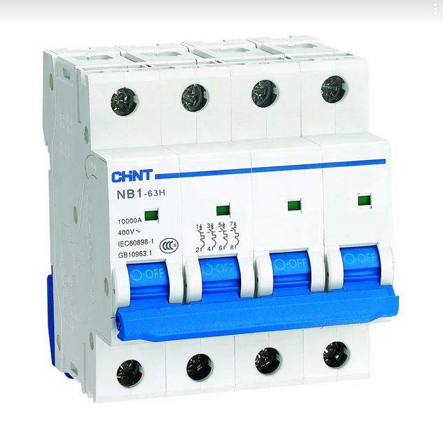CHINT Авт. выкл. NB1-63H 4P 20A 10кА х-ка B (R)