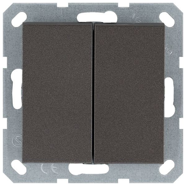 Jasmart G Мокко Кнопка 2-кл с переключающим контактом 10A 250V~