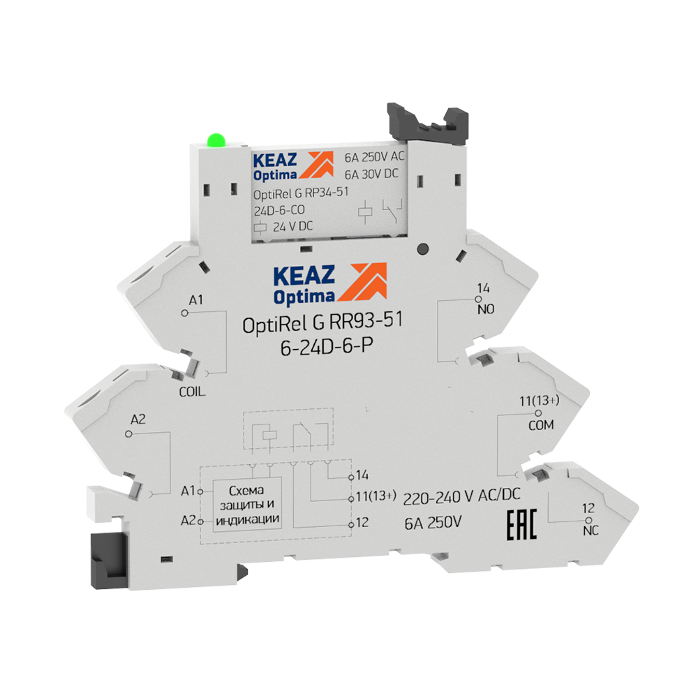КЭАЗ Релейный модуль OptiRel G RM38-61-24D-6-P-CO