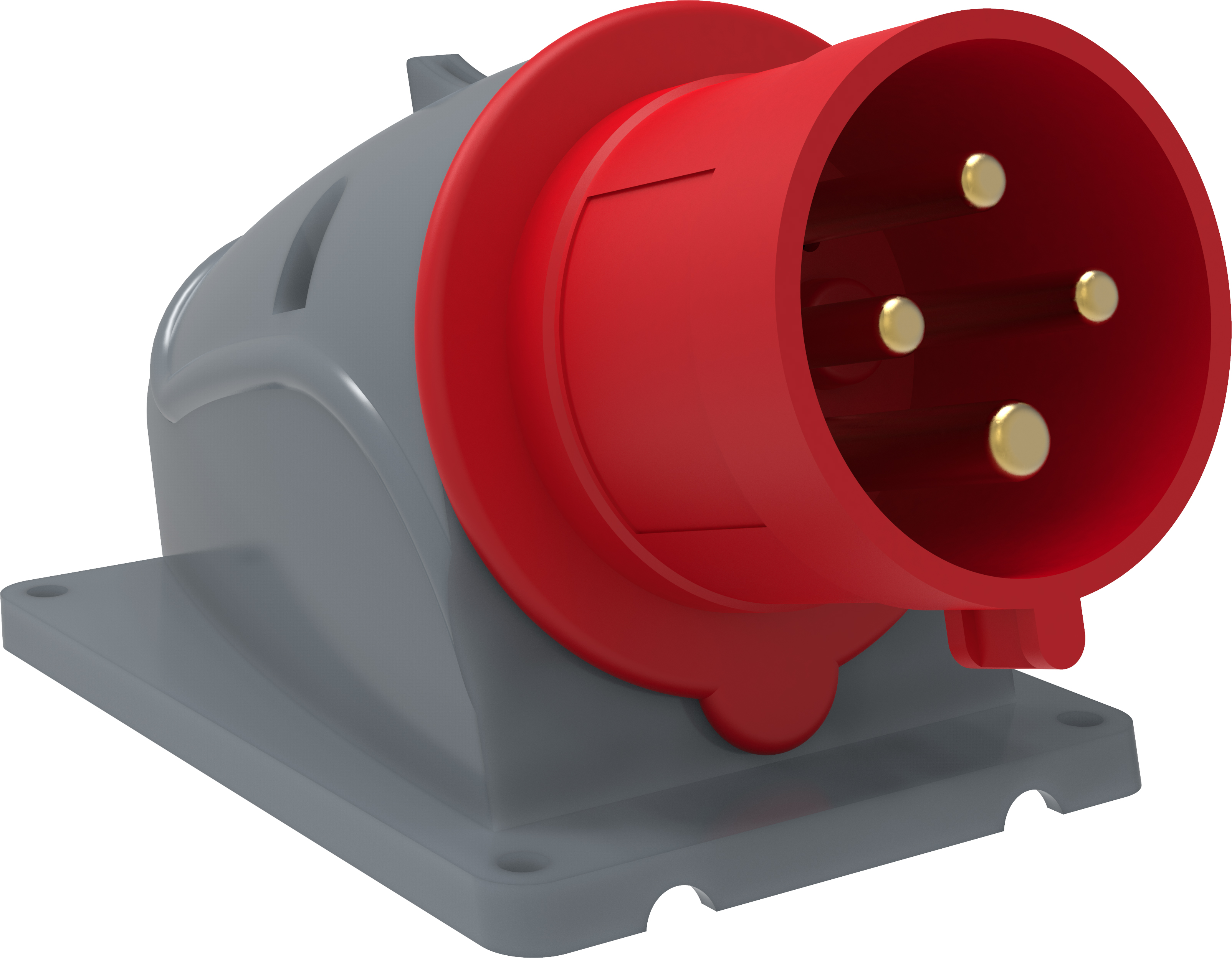 IEK Вилка стационарная ССИ-524 32А-6ч/380-415В 3Р+РЕ IP44 MAGNUM