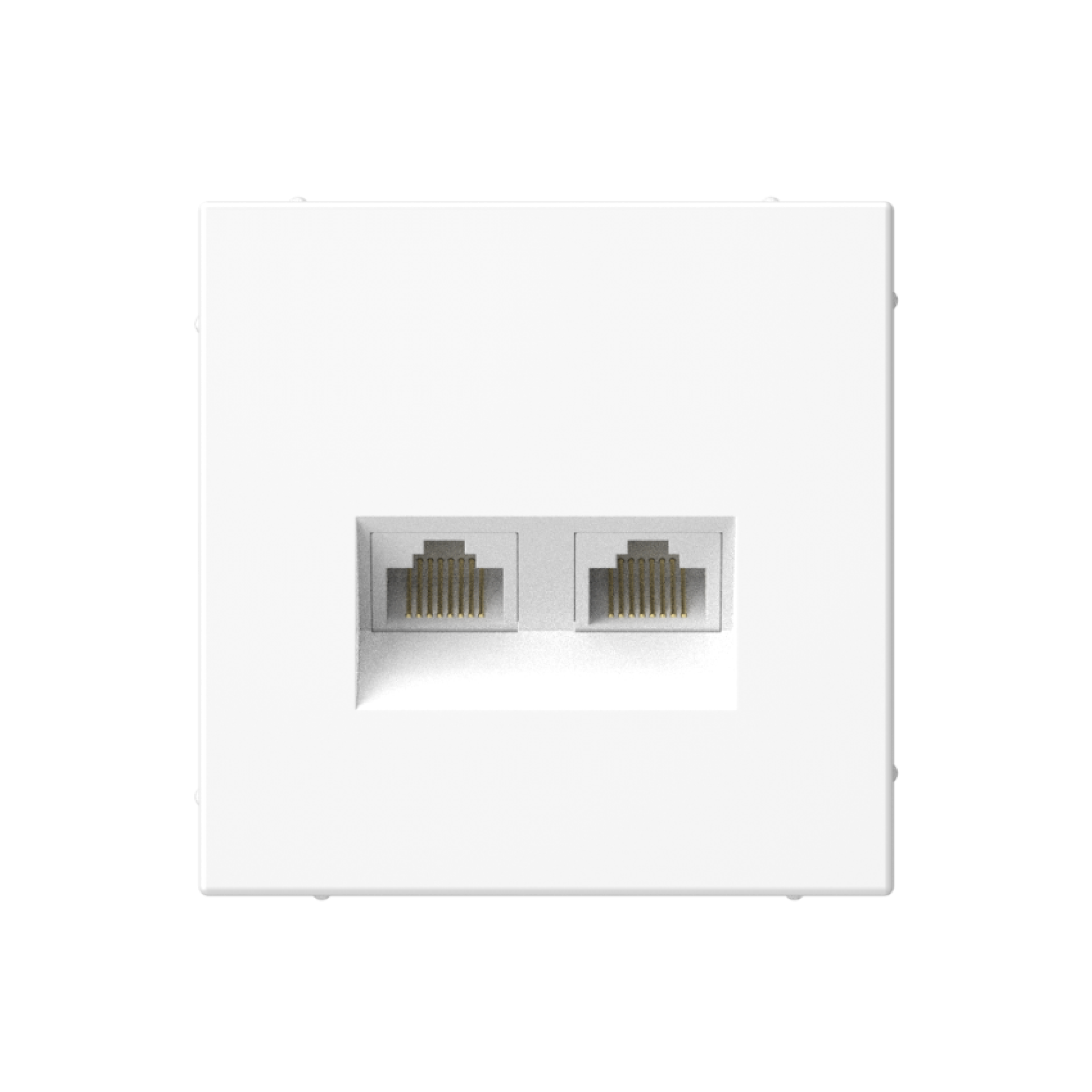 Systeme Electric ArtGallery Белый Розетка двойная компьютерная RJ45+RJ45, кат. 5е, механизм