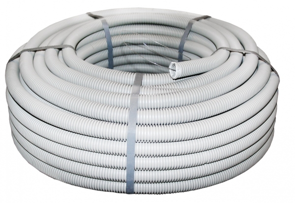 EKF PROxima Труба гофр. ПВХ Plast с зондом d25мм (50м.)