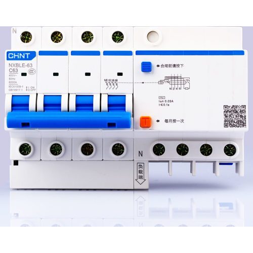 CHINT Диф. авт. выкл. NXBLE-63 4P D50 30mA тип AC 6kA (R)