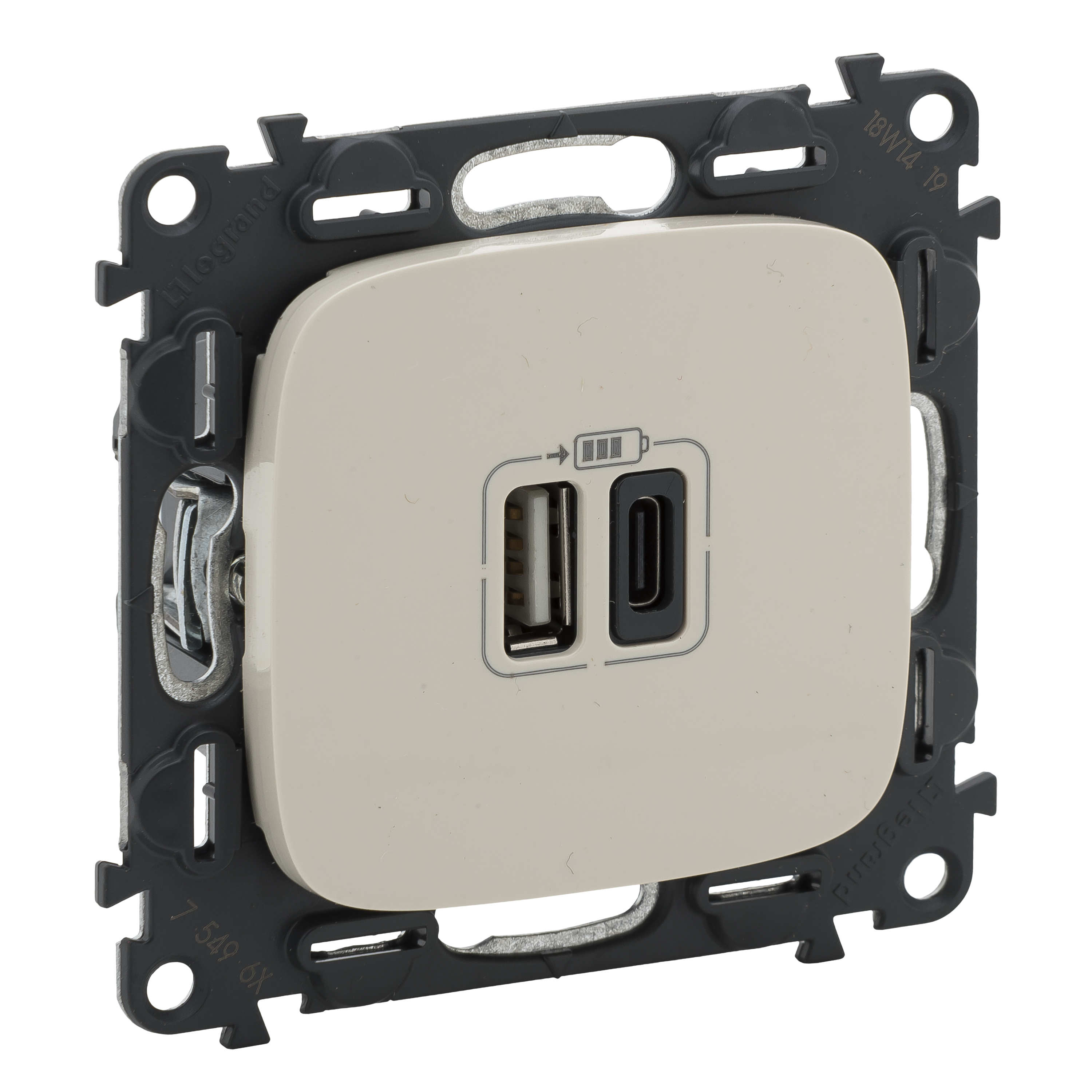 Legrand Vln-a Слоновая кость Зарядка USB A-C