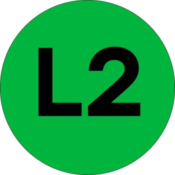 EKF PROxima Наклейка "L2" d=20мм
