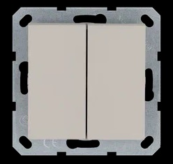 Jasmart G Тауп Выключатель 2-кл 10A 250V~