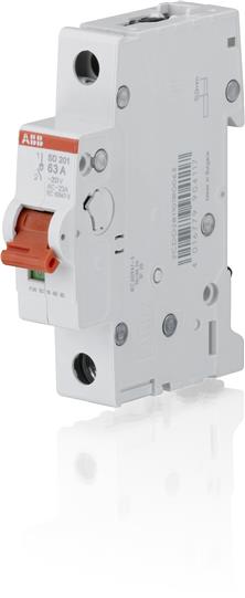 ABB SD201 Рубильник 1P 32A рычаг крас.