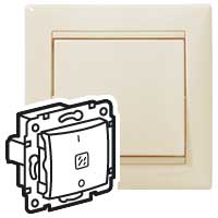 Legrand Valena Крем Выключатель двухполюсный с индикацией 16A 250В